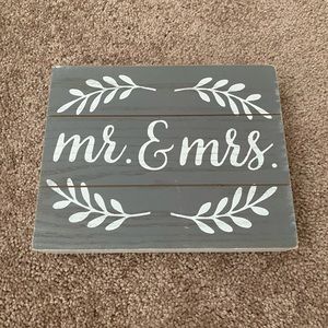 Wedding sign
